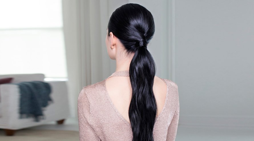 Polished Wavy Ponytail